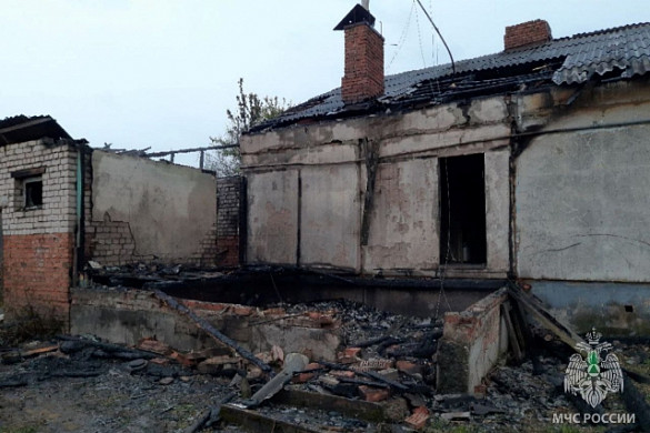 В Ивановском районе сожгли неэксплуатируемую часть дома
